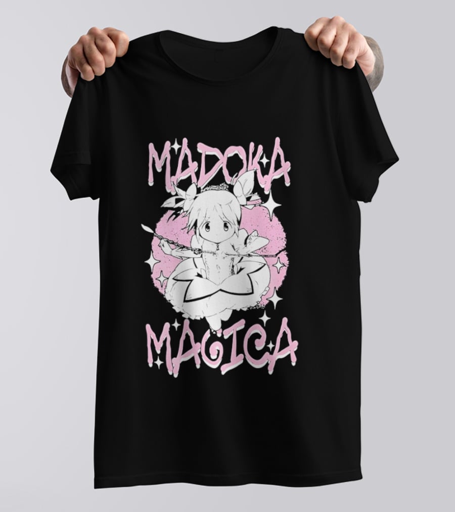 Madoka Magica Puella Magi Character Pink Tones T-Shirt