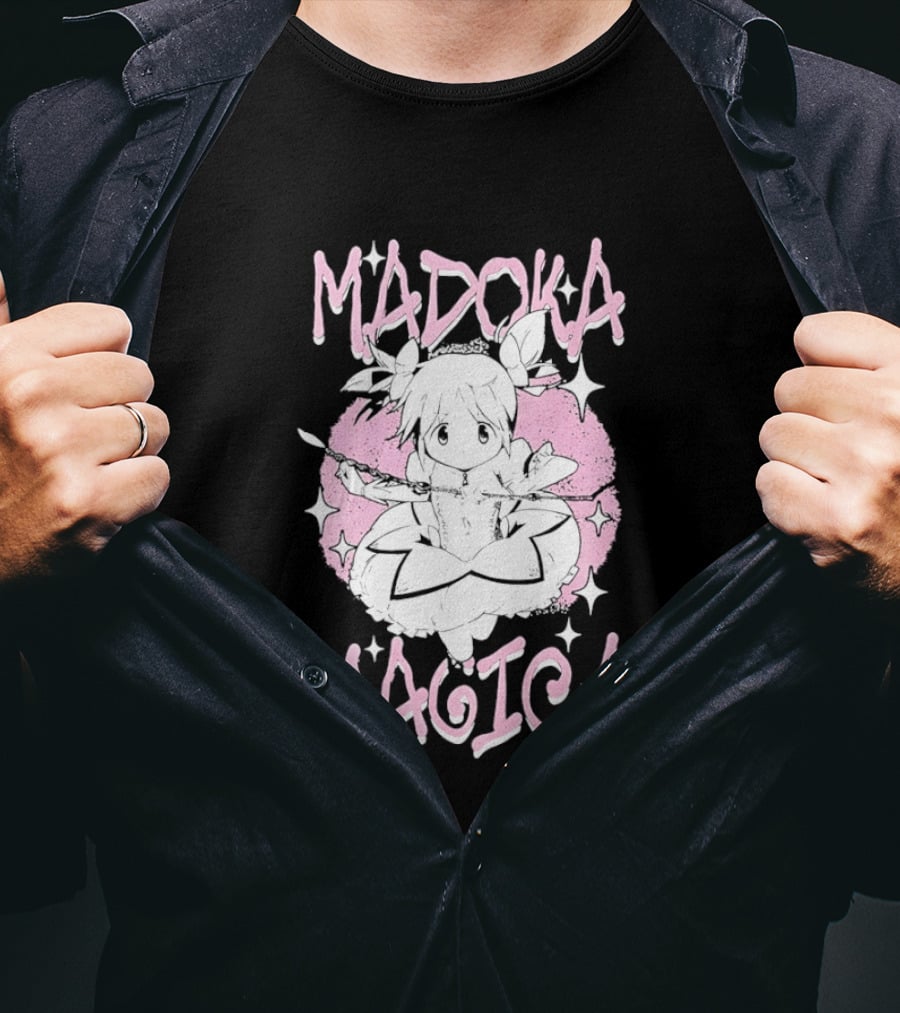 Madoka Magica Puella Magi Character Pink Tones T-Shirt