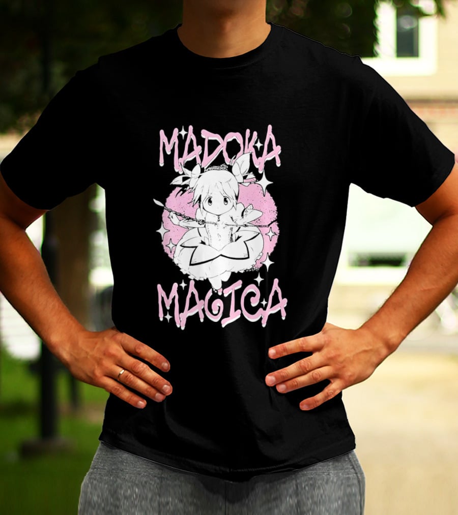 Madoka Magica Puella Magi Character Pink Tones T-Shirt