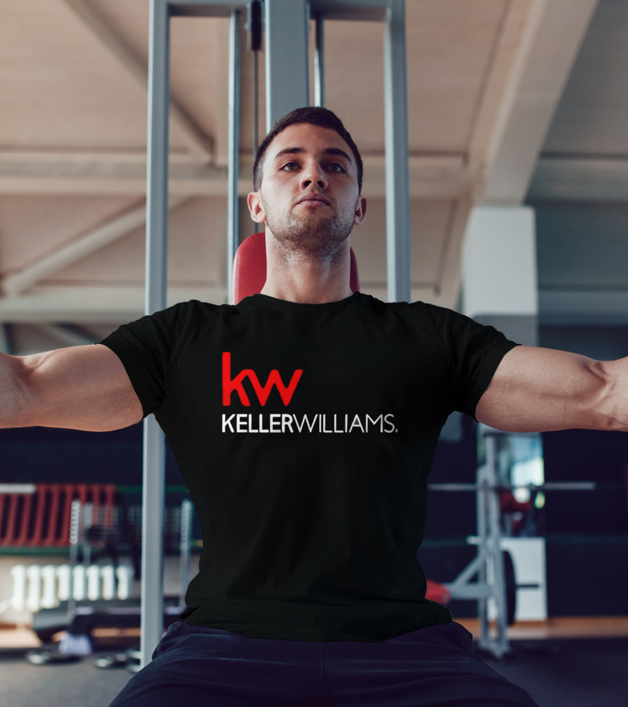 Keller Williams KW Full Mixed Red And White Vertical T-Shirt