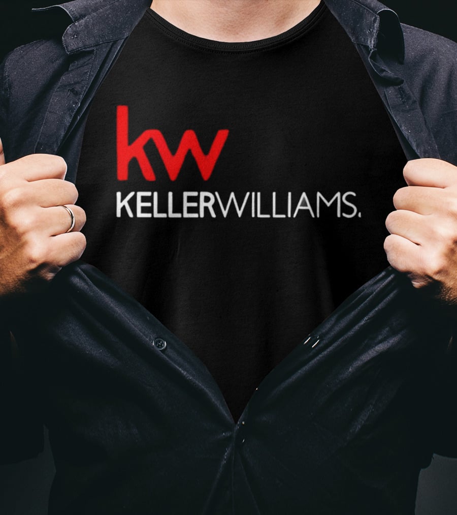 Keller Williams KW Full Mixed Red And White Vertical T-Shirt