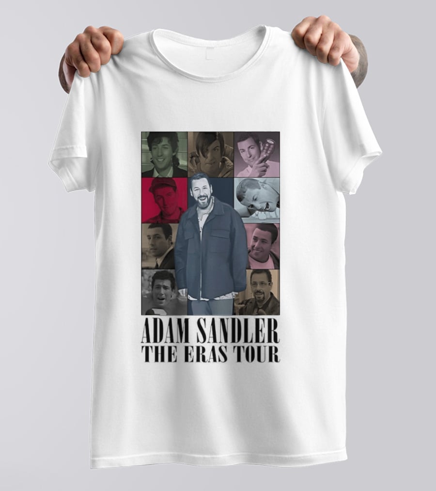 Adam Sandler The Eras Tour Nine Iconic Characters Collage T-Shirt