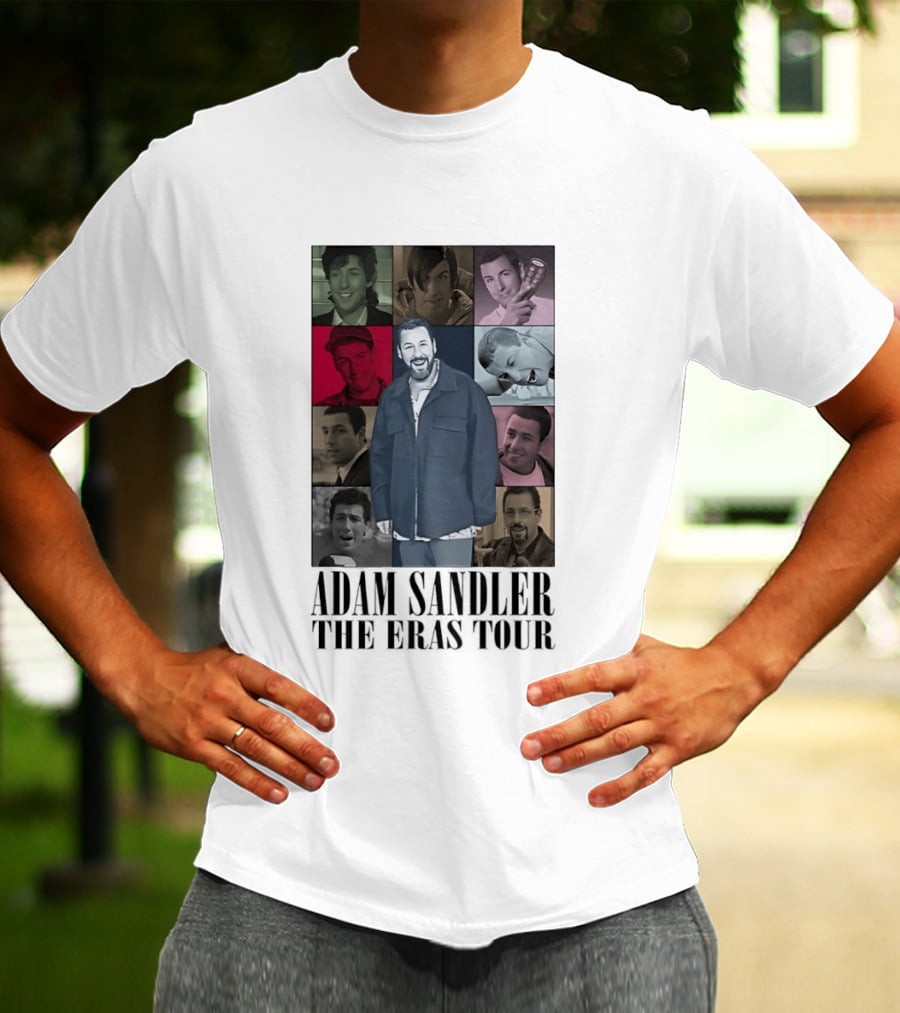 Adam Sandler The Eras Tour Nine Iconic Characters Collage T-Shirt