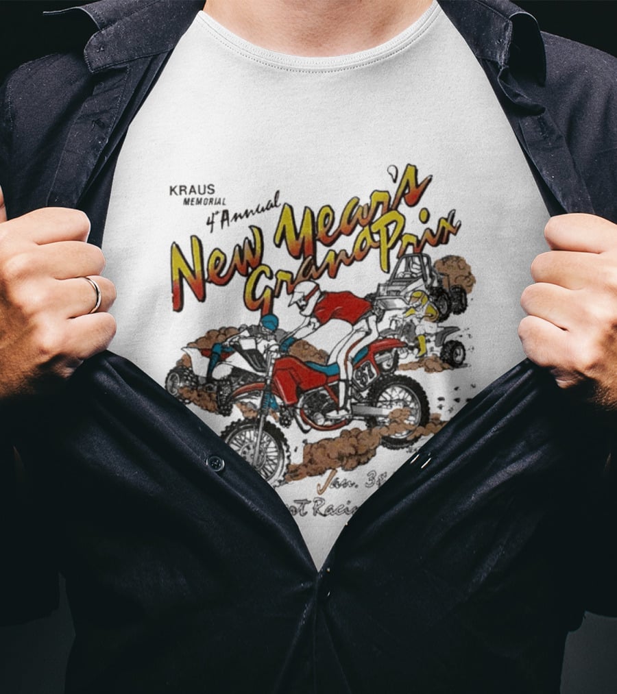 Kraus Memorial 4th Annual New Year's Grand Prix Jan 3 4 1987 Arizona Desert Racing Association T-Shirt