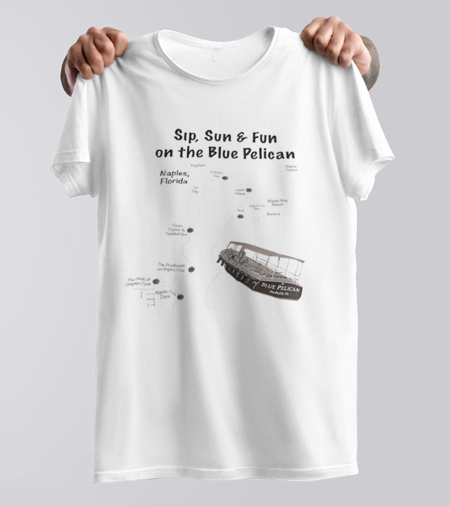 Sip Sun And Fun On The Blue Pelican Tropical Getaway Adventure T-Shirt