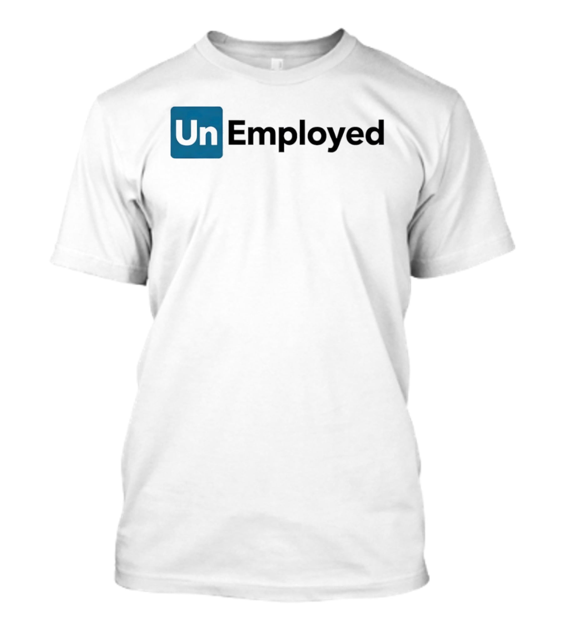 Un Employed Blue Square T-Shirt