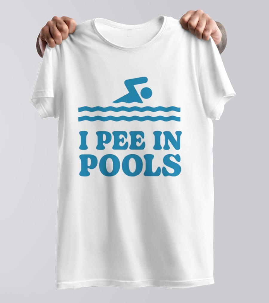 Zwemwater I Pee In Pools Swimmer Waves T-Shirt