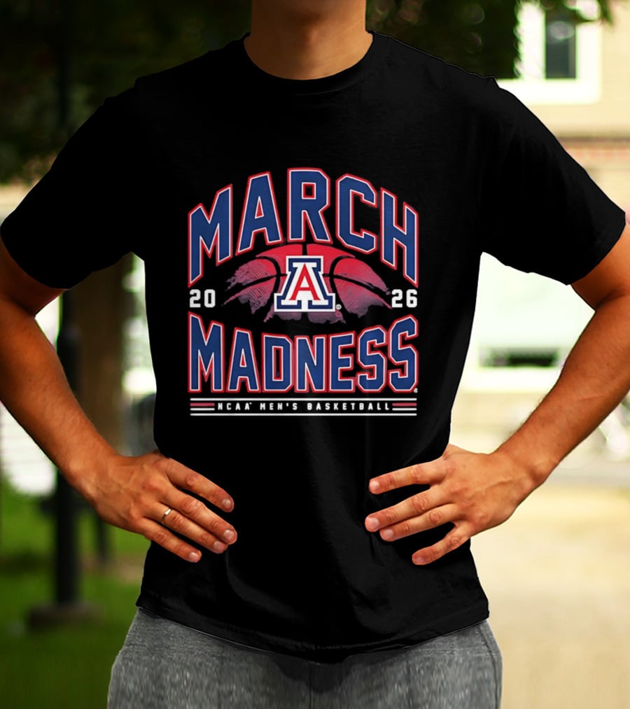 March Madness 2026 Arizona NCAA Men's Basketball T-Shirt