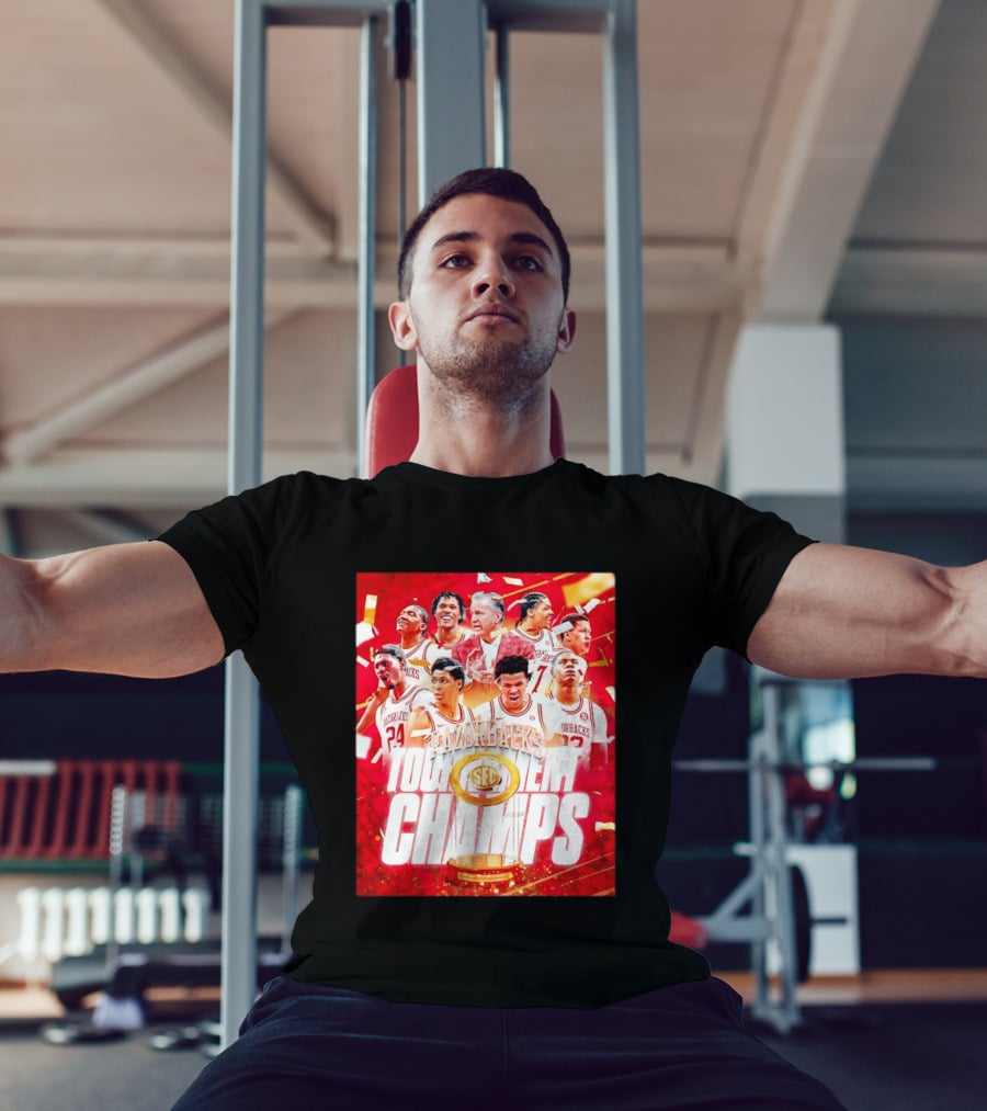 Arkansas Razorbacks SEC Tournament Champs Basketball T-Shirt