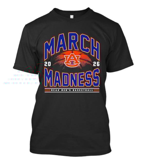 Auburn Tigers 2026 NCAA March Madness Men's Basketball T-Shirt