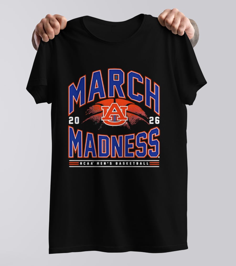 Auburn Tigers 2026 NCAA March Madness Men's Basketball T-Shirt