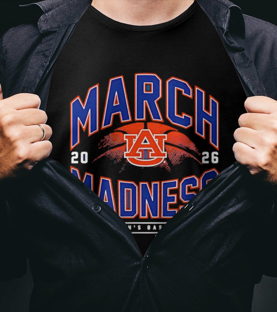 Auburn Tigers 2026 NCAA March Madness Men's Basketball T-Shirt