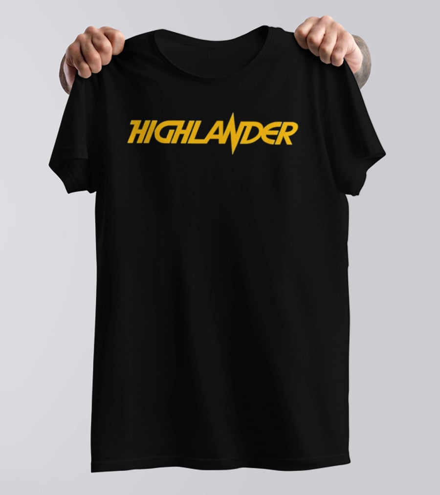 Highlander Iconic Movie Logo 1986 Cult T-Shirt