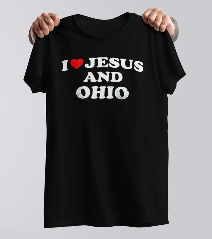 I Love Jesus Heart Ohio Passion T-Shirt