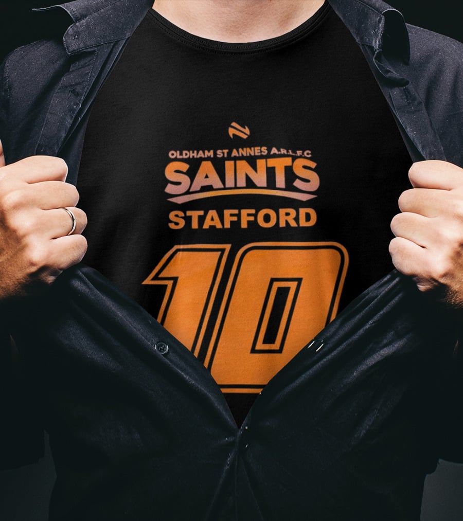 Oldham St Annes ARLFC Saints Stafford Number 10 T-Shirt