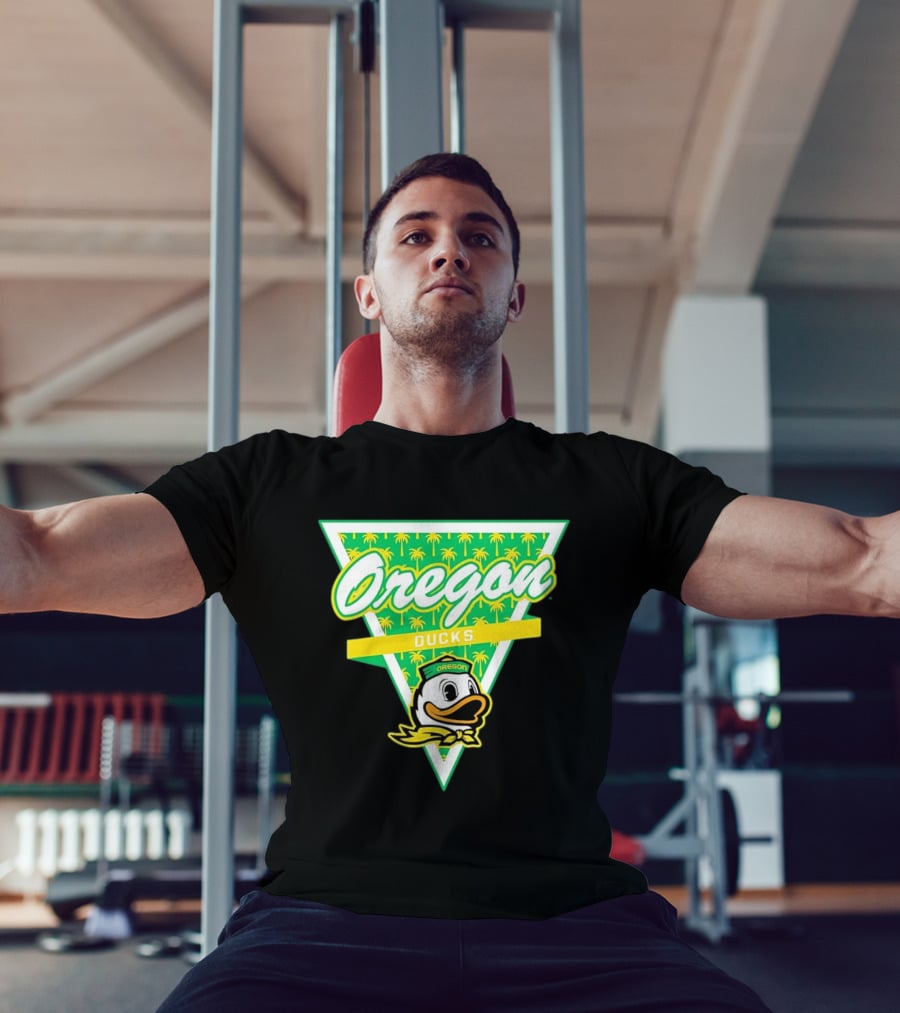 Oregon Ducks Palm Tree Triangle T-Shirt