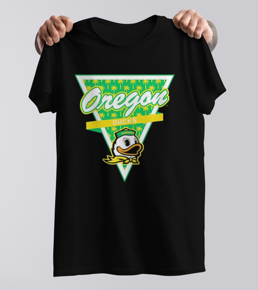 Oregon Ducks Palm Tree Triangle T-Shirt