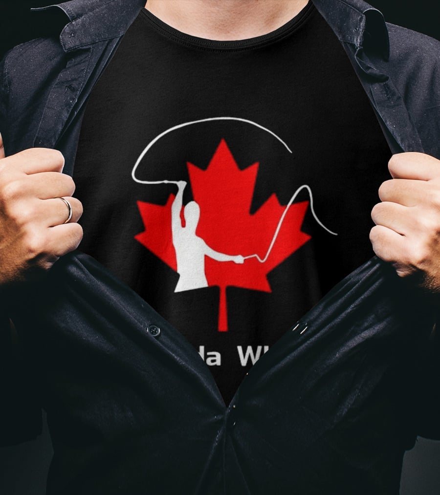 Canada Whips Maple Leaf Whip Cracking T-Shirt