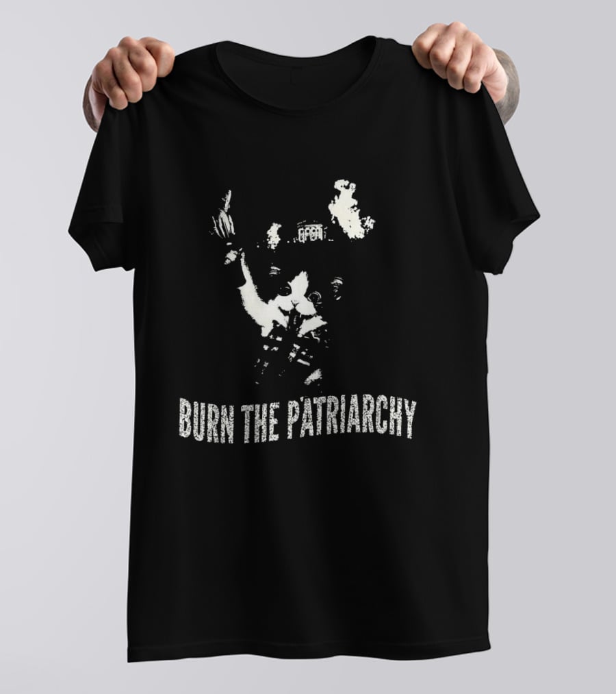 Cat Burn The Patriarchy Uplift Feminism Revolution Empowerment T-Shirt