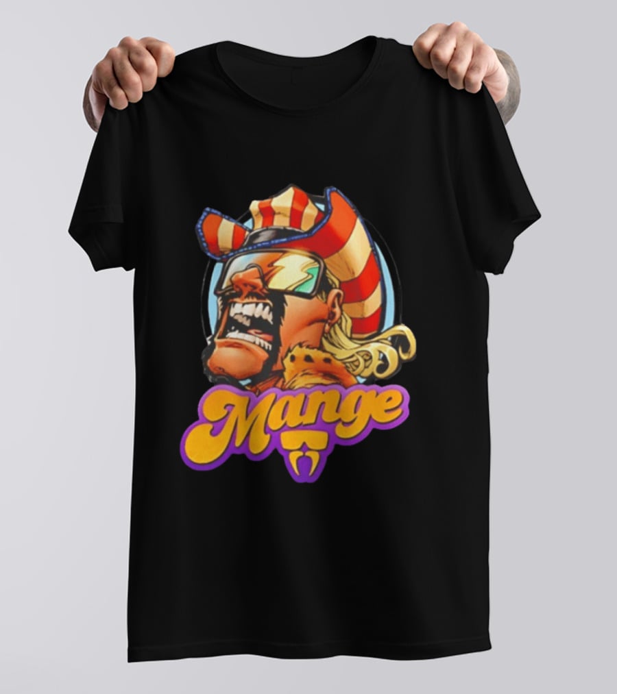 Mange Celebrate All Things Bold Comic Style Retro Hero T-Shirt