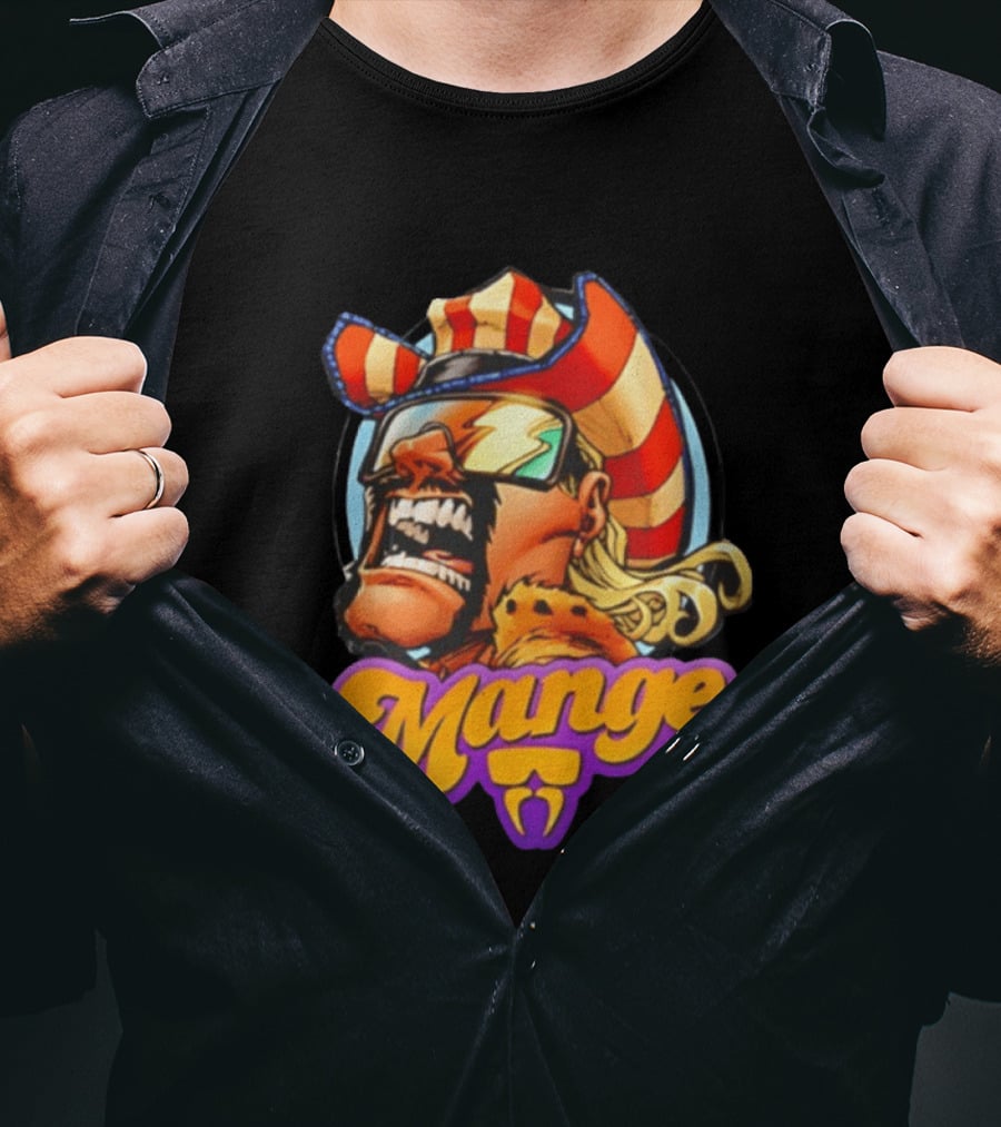 Mange Celebrate All Things Bold Comic Style Retro Hero T-Shirt