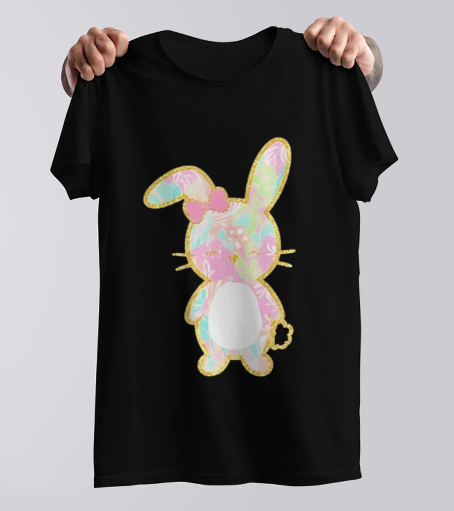 Palm Beach Pastel Preppy Bunny Easter Aesthetic T-Shirt