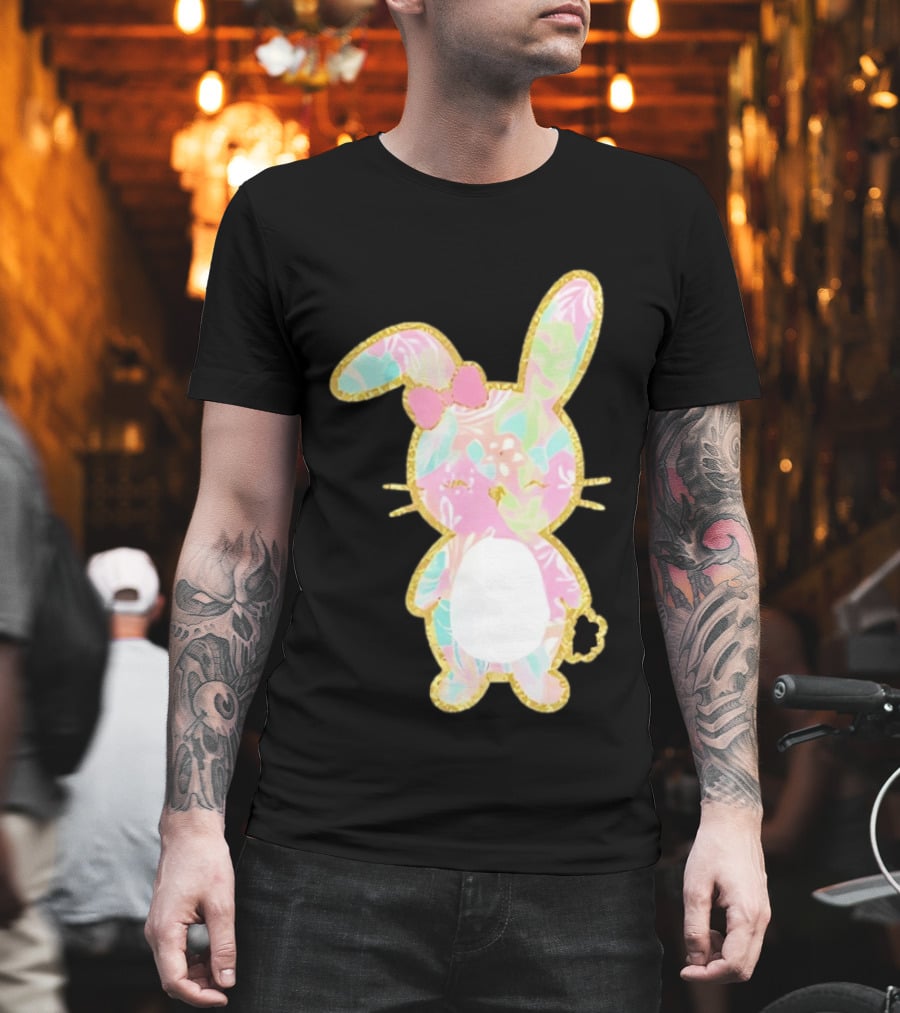 Palm Beach Pastel Preppy Bunny Easter Aesthetic T-Shirt