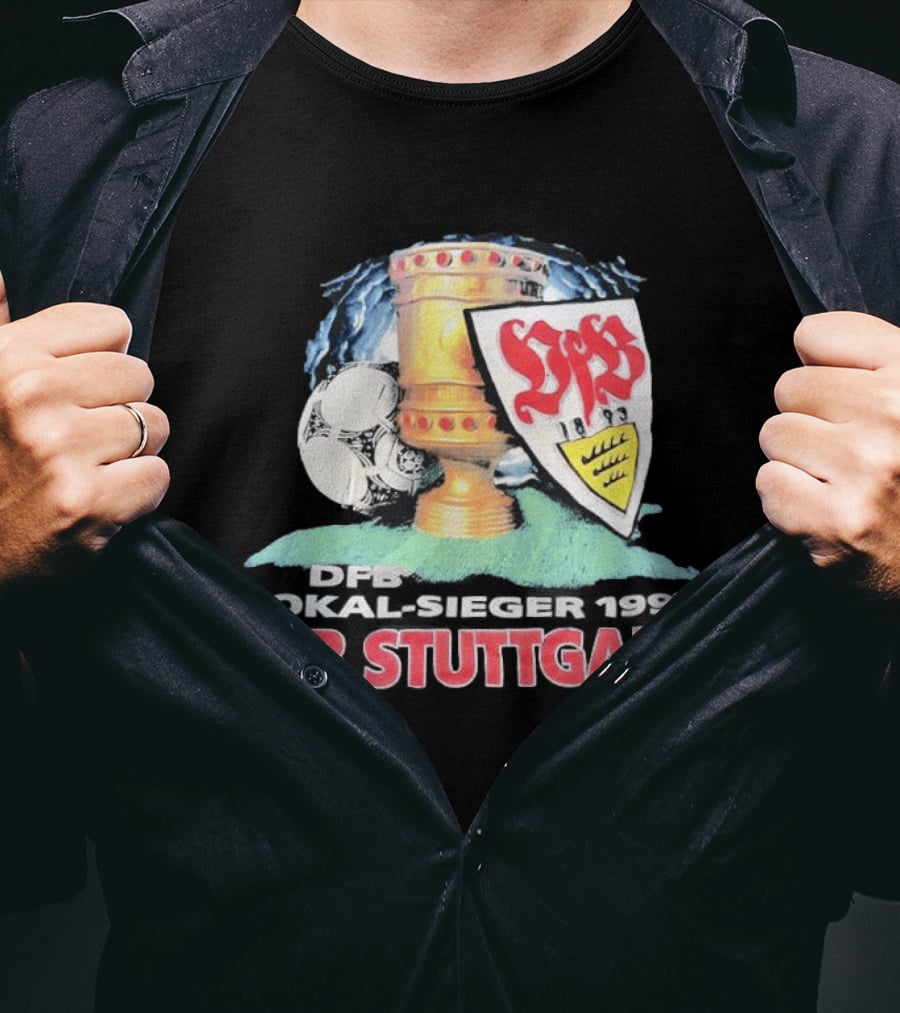 DFB Pokal Sieger 1997 VfB Stuttgart Trophy Ball T-Shirt