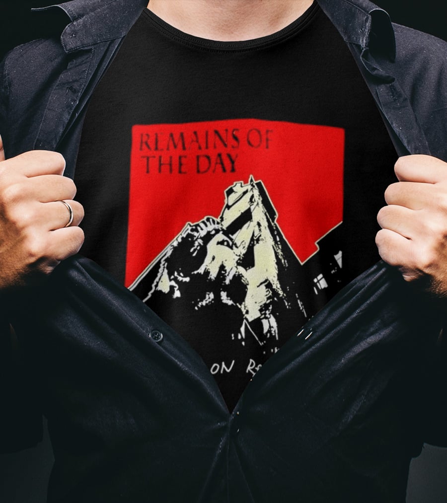 Remains Of The Day Hanging On Rebellion Urban Building Red T-Shirt
