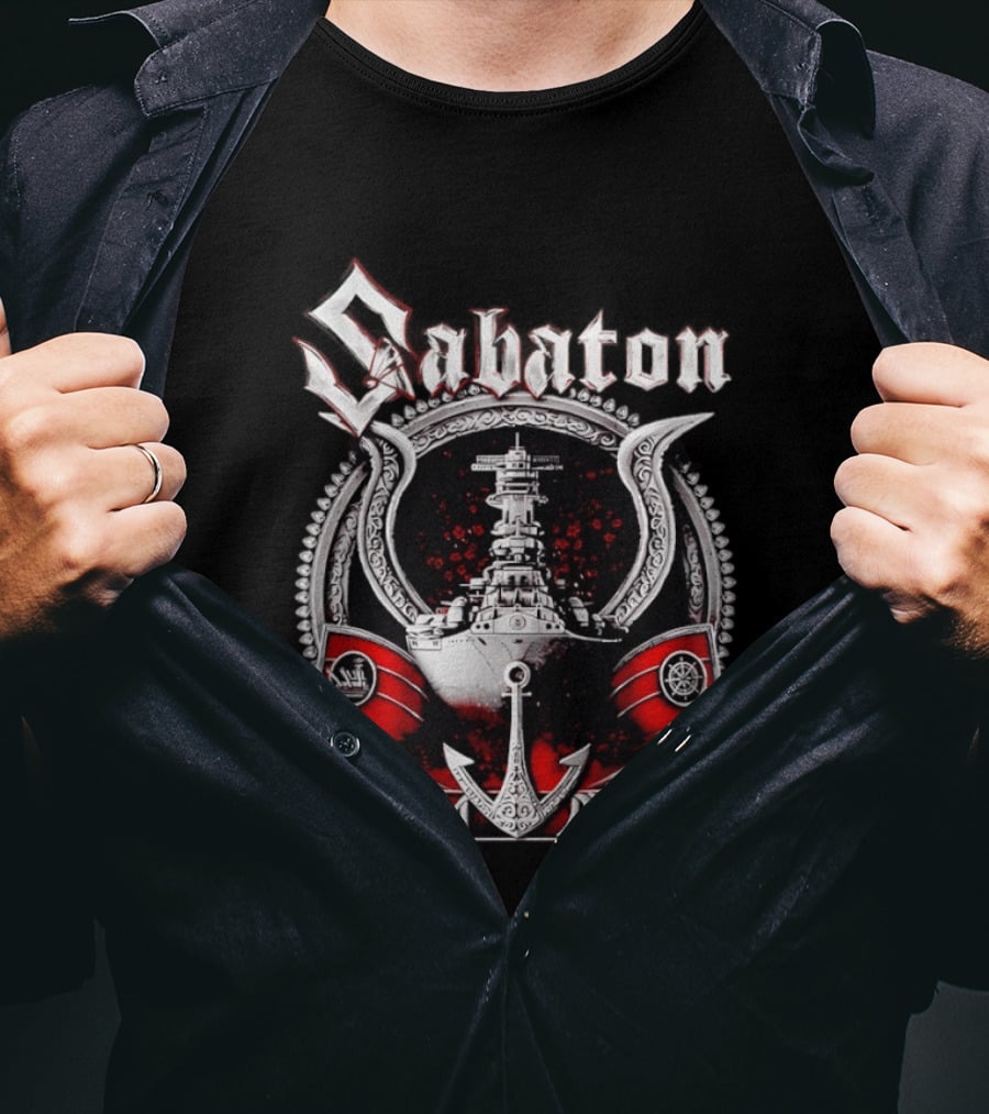 Sabaton Yamato Warship Anchor Nautical T-Shirt