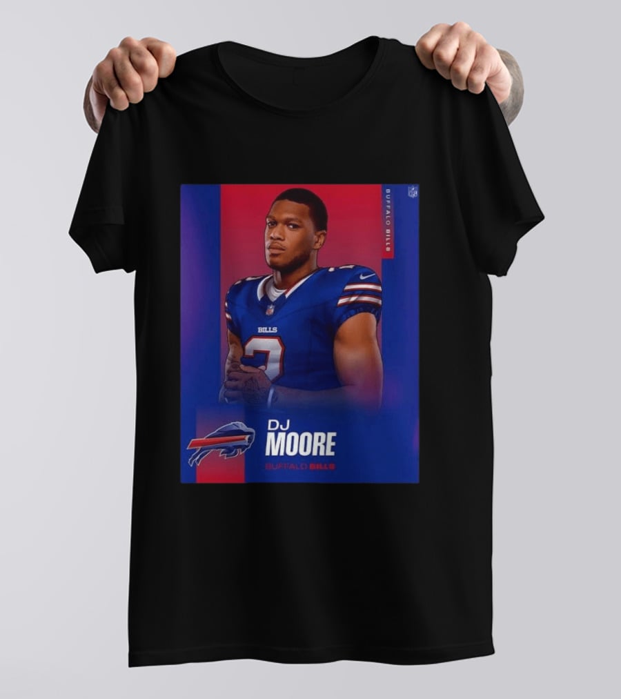 DJ Moore Buffalo Bills 2026 NFL Team Edition T-Shirt