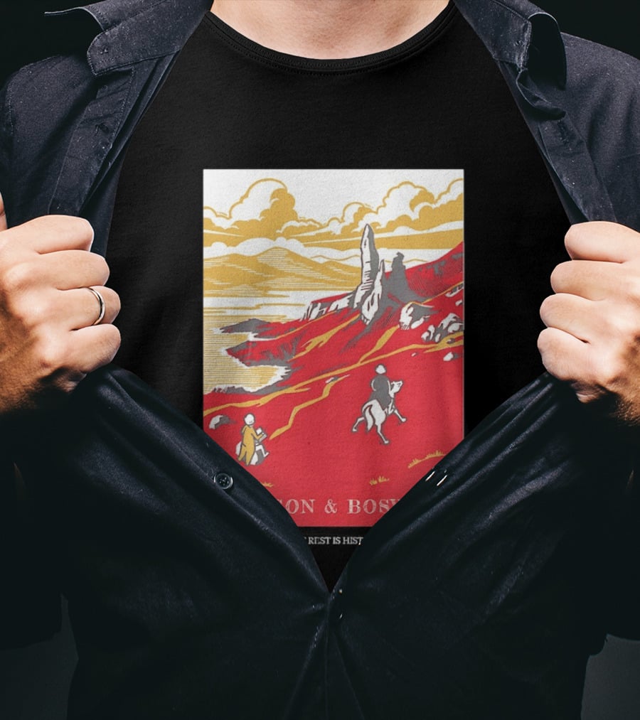 Johnson And Boswell Journey Through Red Landscape And History T-Shirt