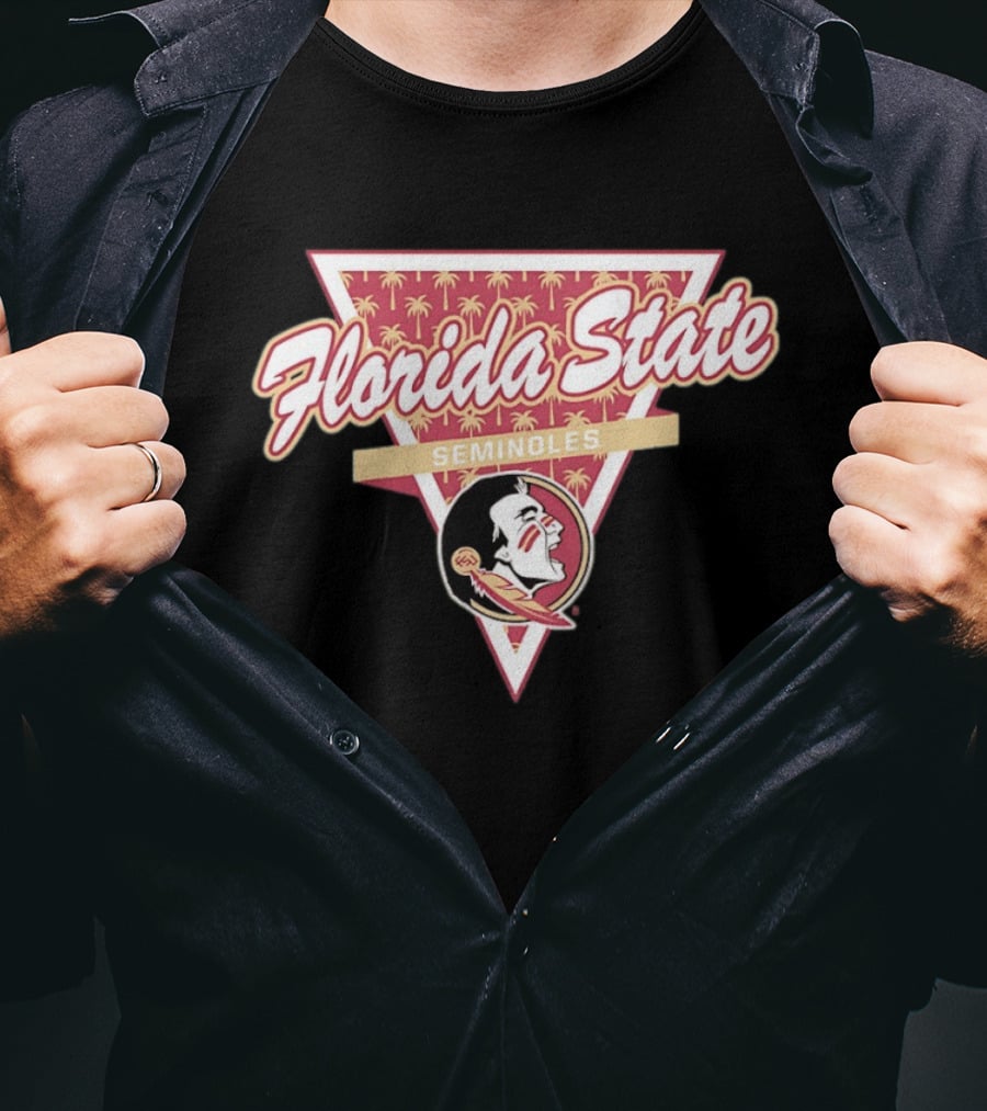 Florida State Seminoles Palm Tree Triangle T-Shirt