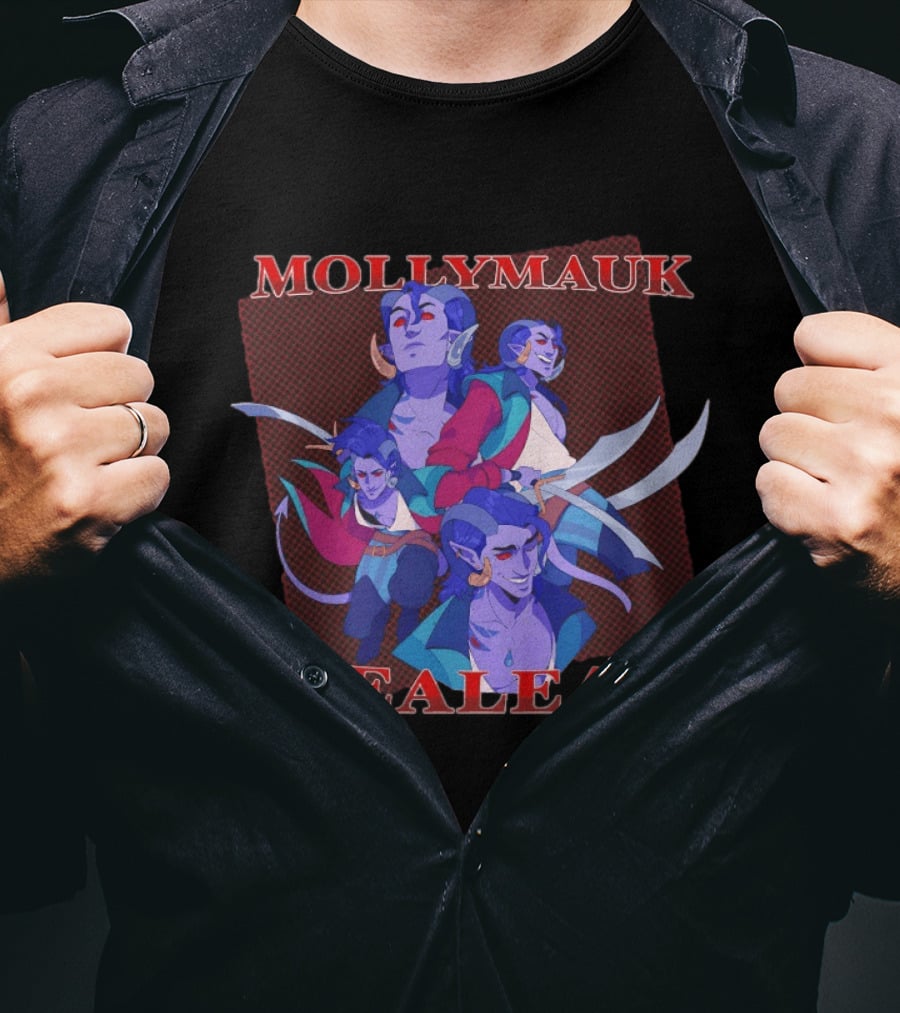Mollymauk Tealeaf Vibrant Character Art Compilation T-Shirt