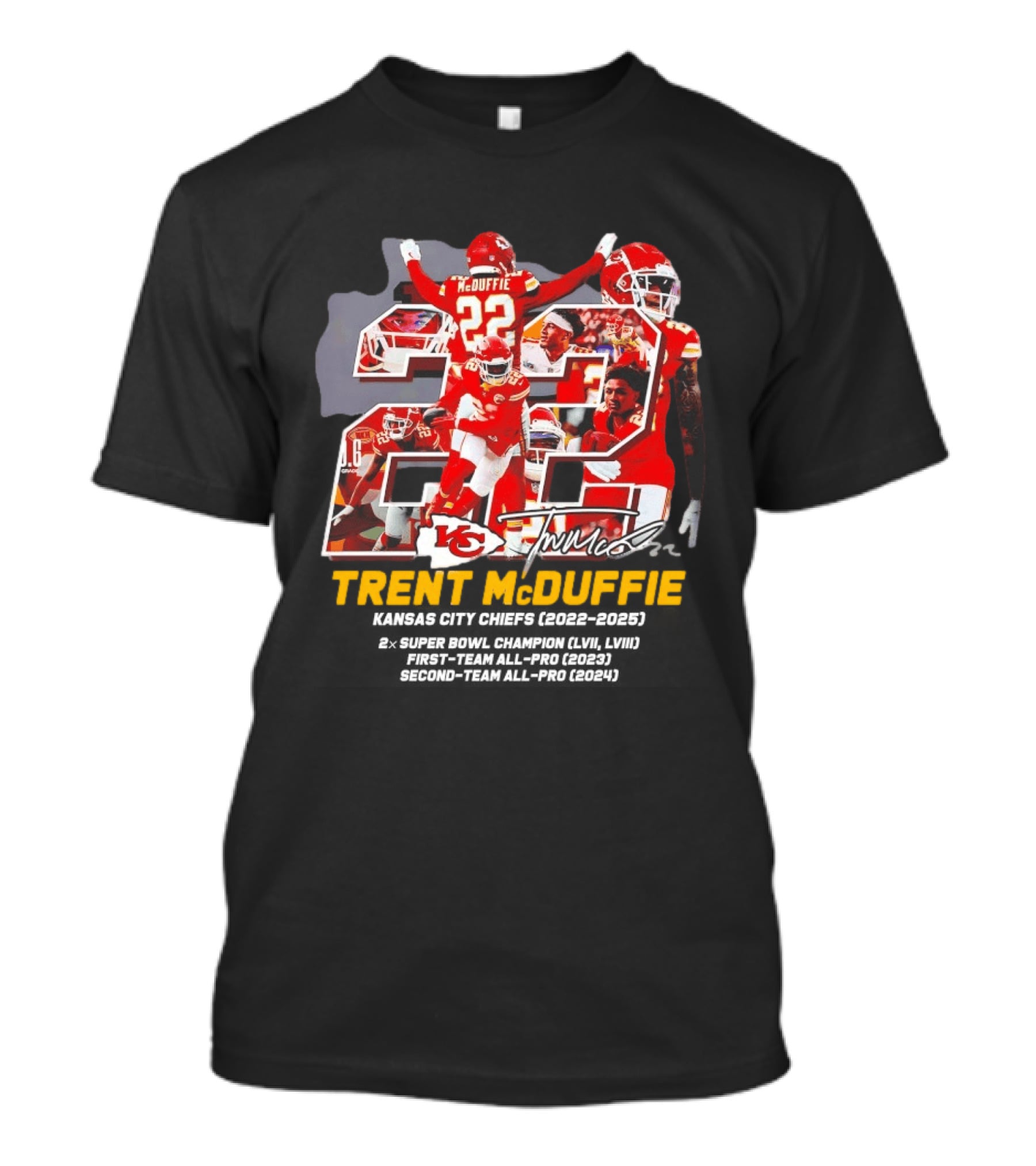 Kansas City Chiefs Trent McDuffie 2022 2025 Thank You For The Memories T-Shirt