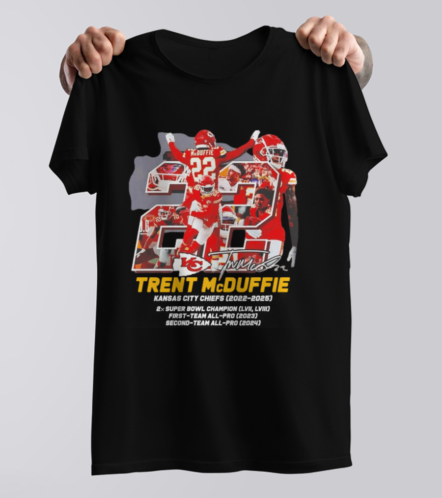 Kansas City Chiefs Trent McDuffie 2022 2025 Thank You For The Memories T-Shirt