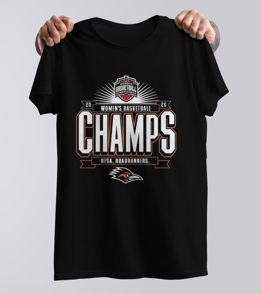 UTSA Roadrunners 2026 Women's Basketball Champs T-Shirt
