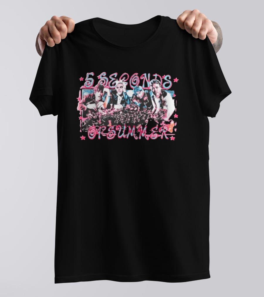 5 Seconds Of Summer New Concept 2026 Retro Band Aesthetic T-Shirt