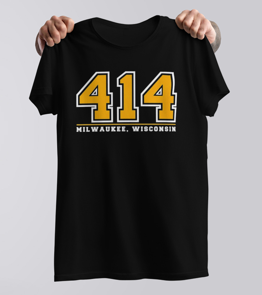 414 Milwaukee Wisconsin Area Code Pride T-Shirt