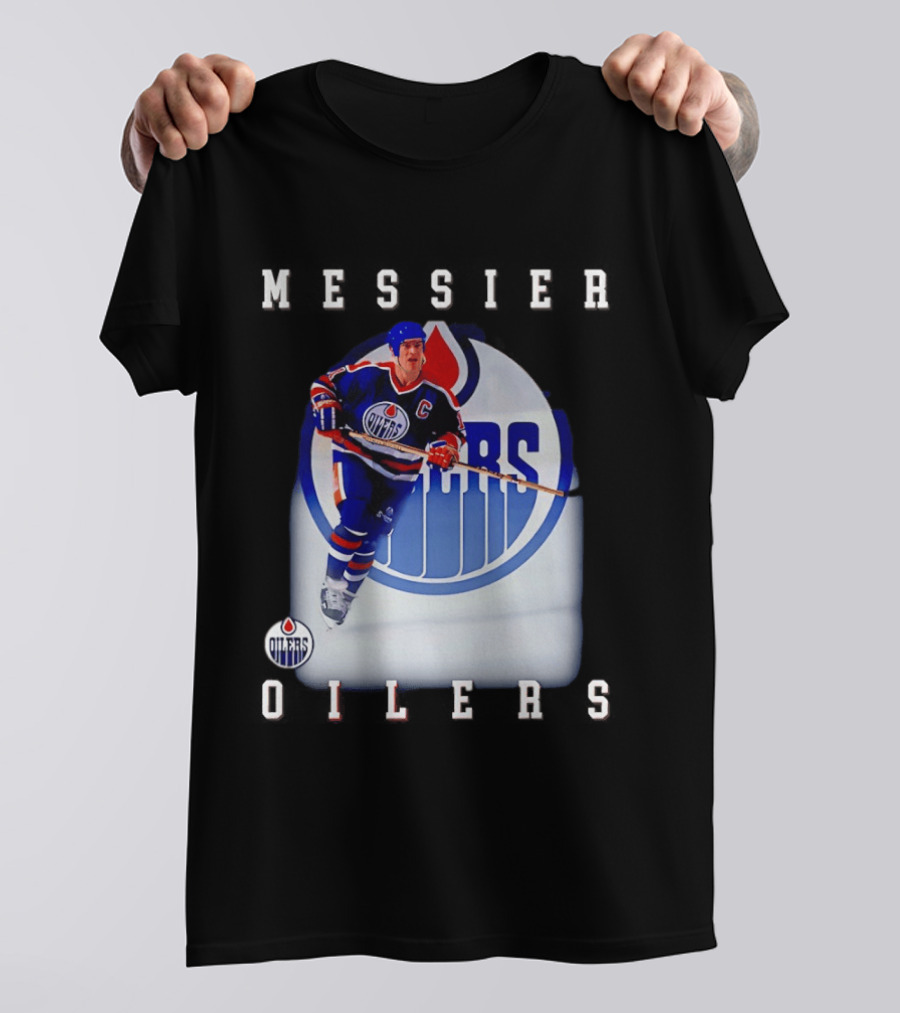 Edmonton Oilers Mark Messier Legendary Hockey Player Iconic Team Legacy T-Shirt