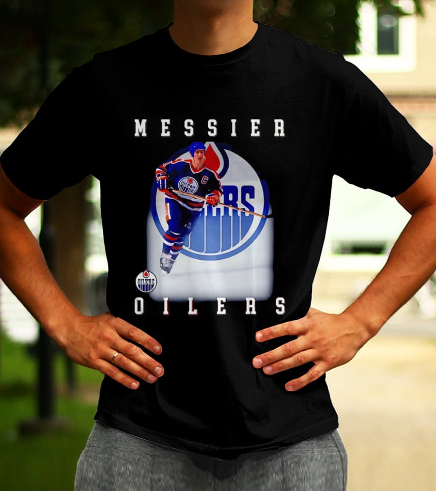 Edmonton Oilers Mark Messier Legendary Hockey Player Iconic Team Legacy T-Shirt