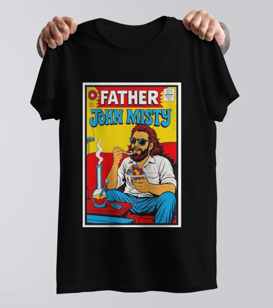 Father John Misty Trefort Music Hall March 27 2026 Comic T-Shirt