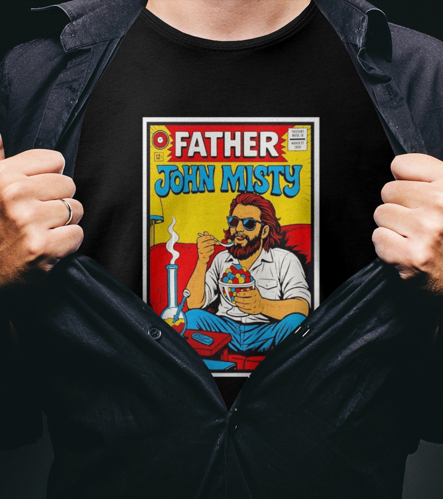 Father John Misty Trefort Music Hall March 27 2026 Comic T-Shirt