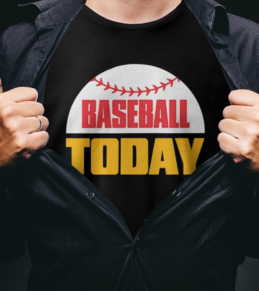 Baseball Today Embroidered 2026 Vintage Style Sports T-Shirt