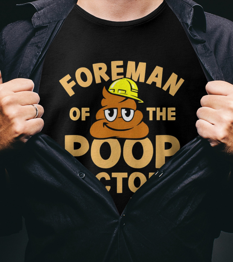 Foreman Poop Factory Emoji Hard Hat T-Shirt