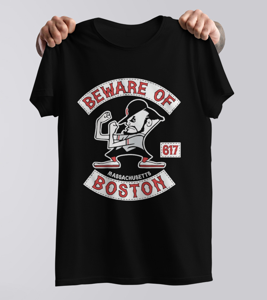 Beware Of Boston Massachusetts 617 T-Shirt
