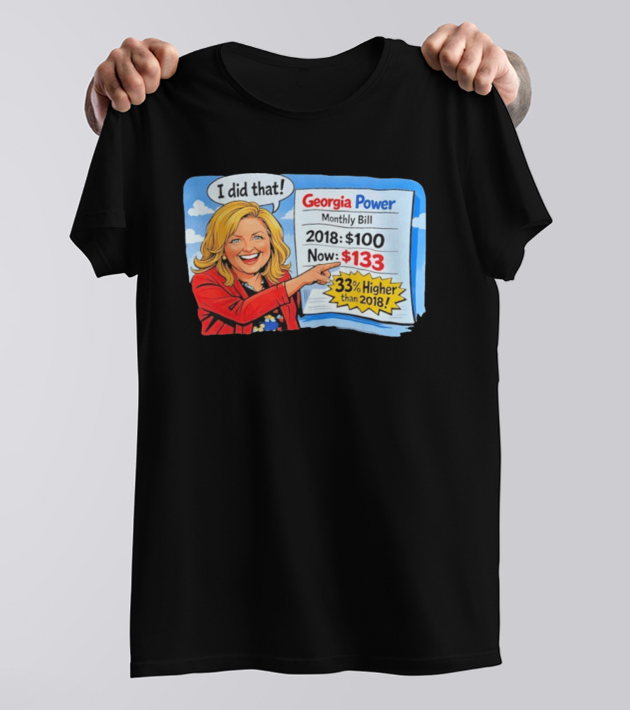 Georgia Power Monthly Bill Increase I Did That 33% Higher Than 2018 T-Shirt
