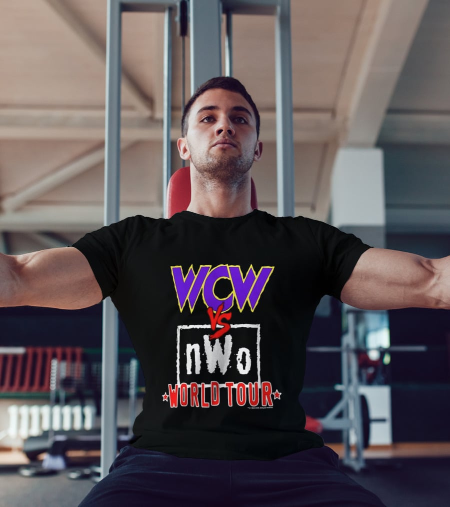 Heather Charcoal WCW Vs NWo World Tour Classic Wrestling Rivalry T-Shirt
