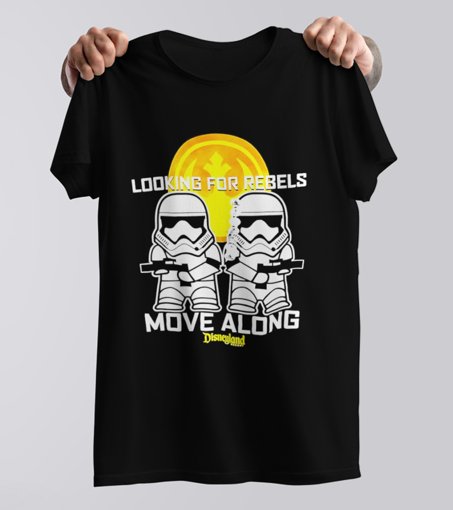 Stormtrooper Search Looking For Rebels Move Along Disneyland T-Shirt