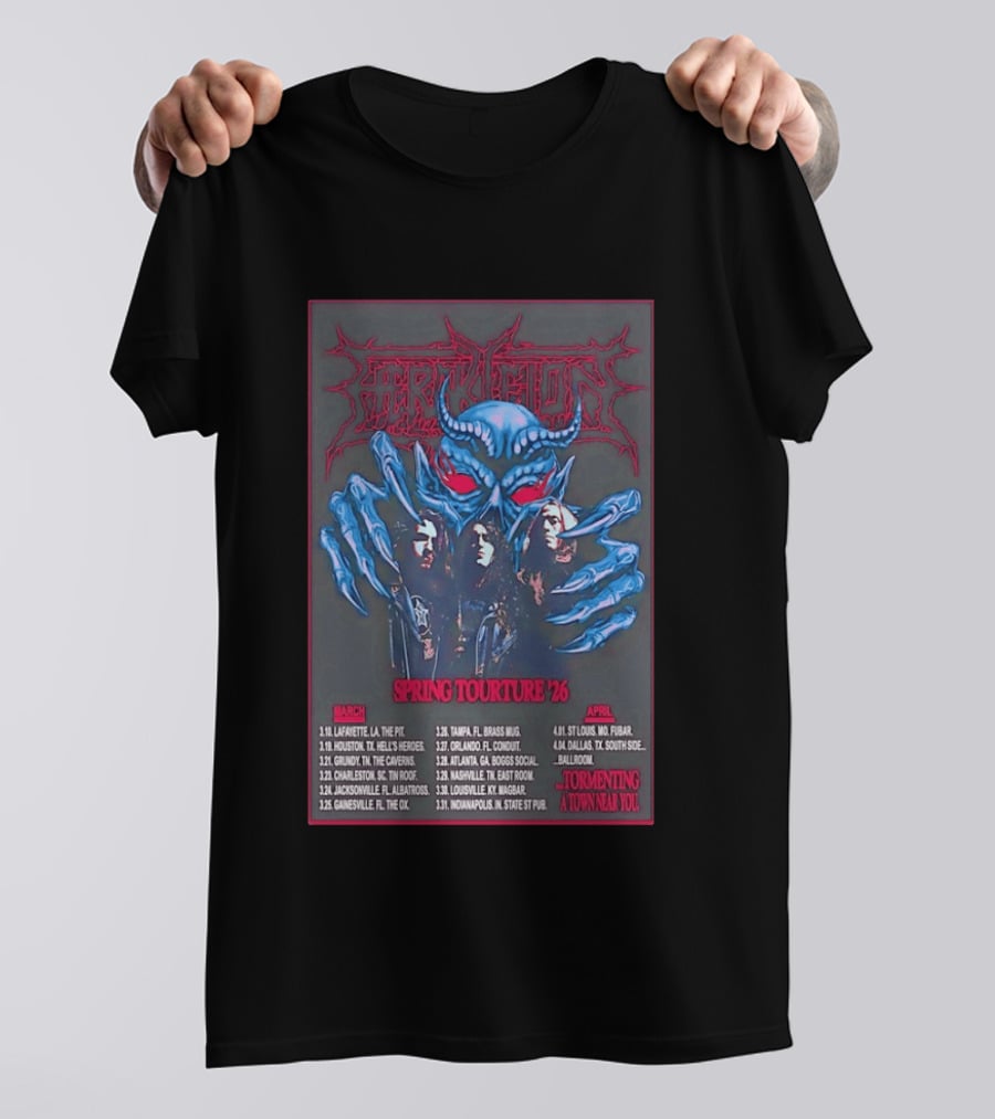 Hercules Spring Tourture '26 Tormenting A Town Near You T-Shirt